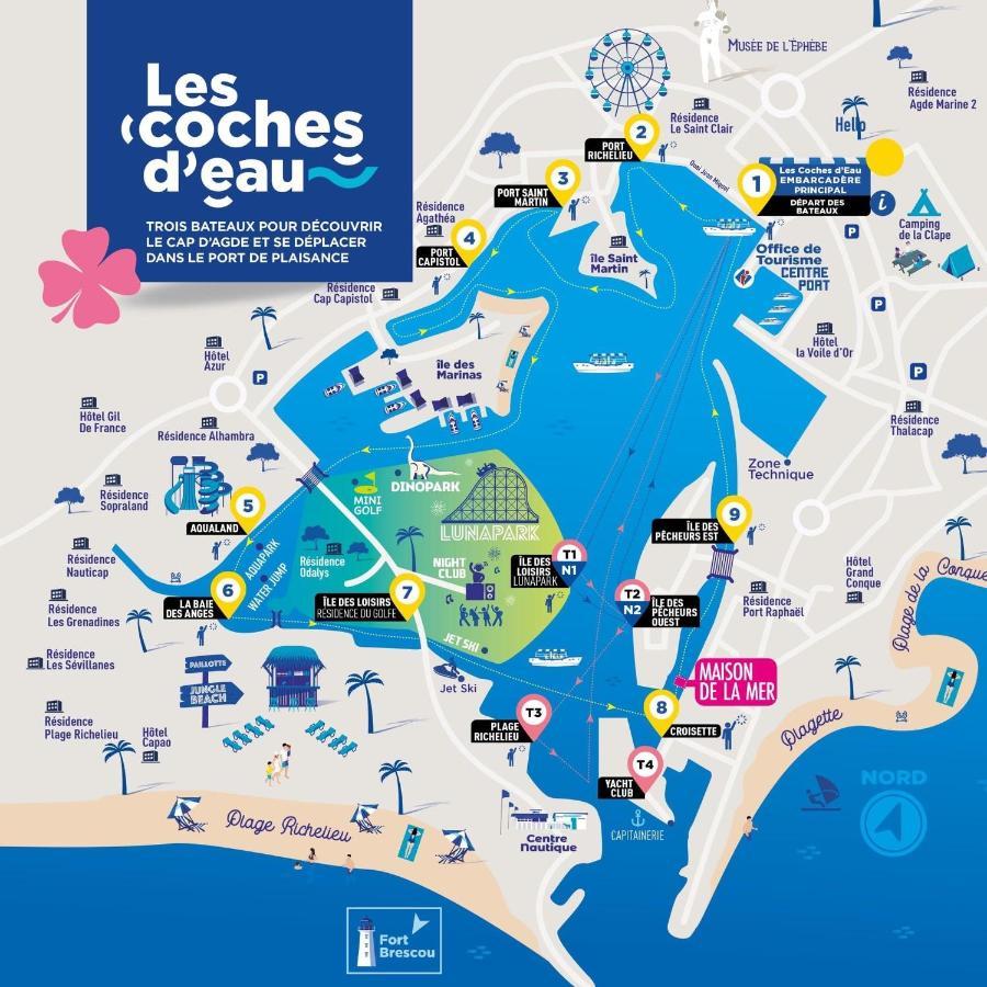 Studio Chaleureux Au Cap D'Agde Exteriér fotografie